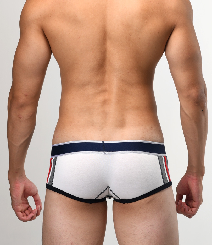 [eXPONENT] Stripe Lowrise Boxer Brief White (D48A02-01)