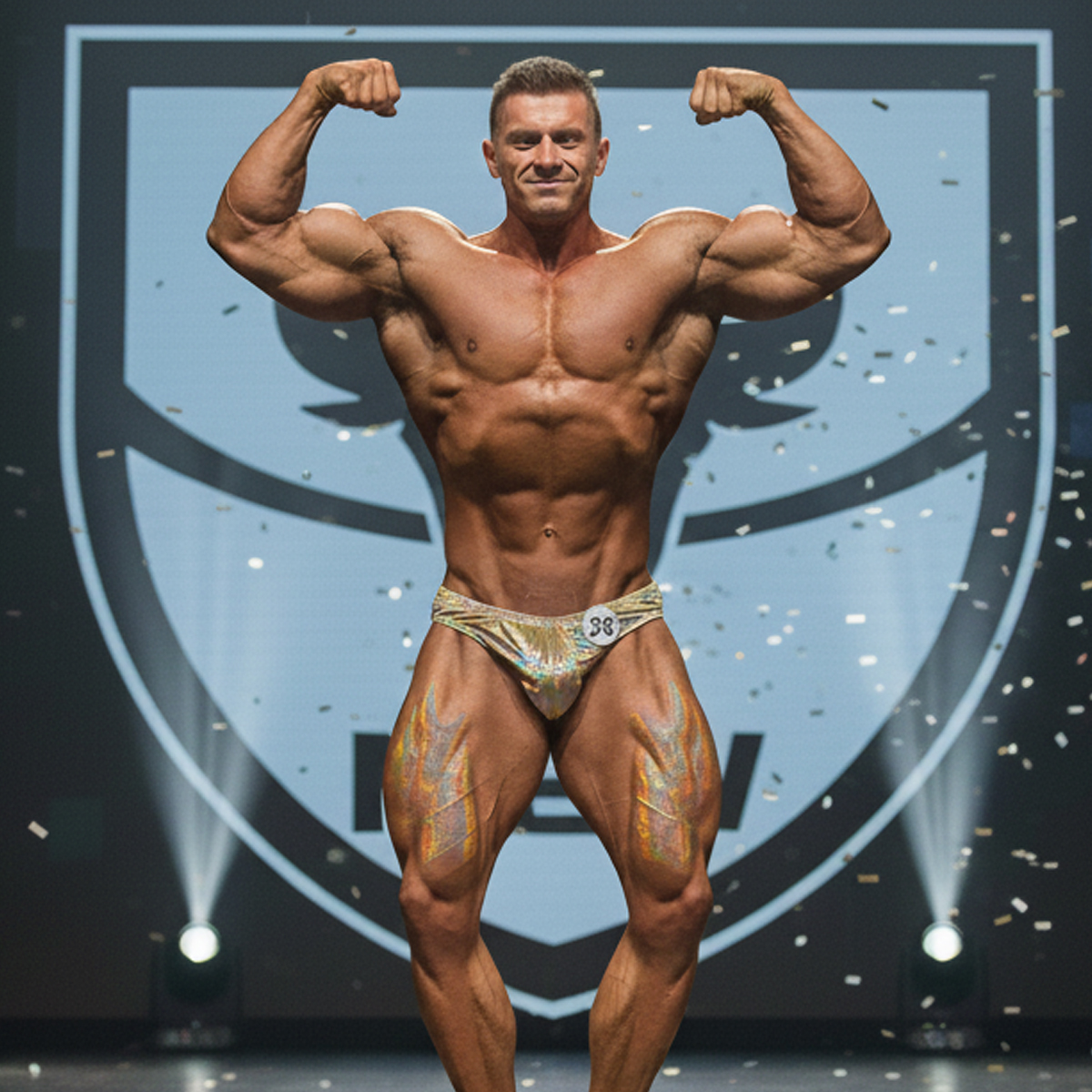 [POSINGWEAR] Hologram Gold Posing Suit