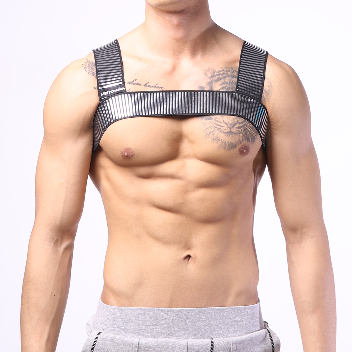 [M2W] Metal Silver Band Harness (1000-10)