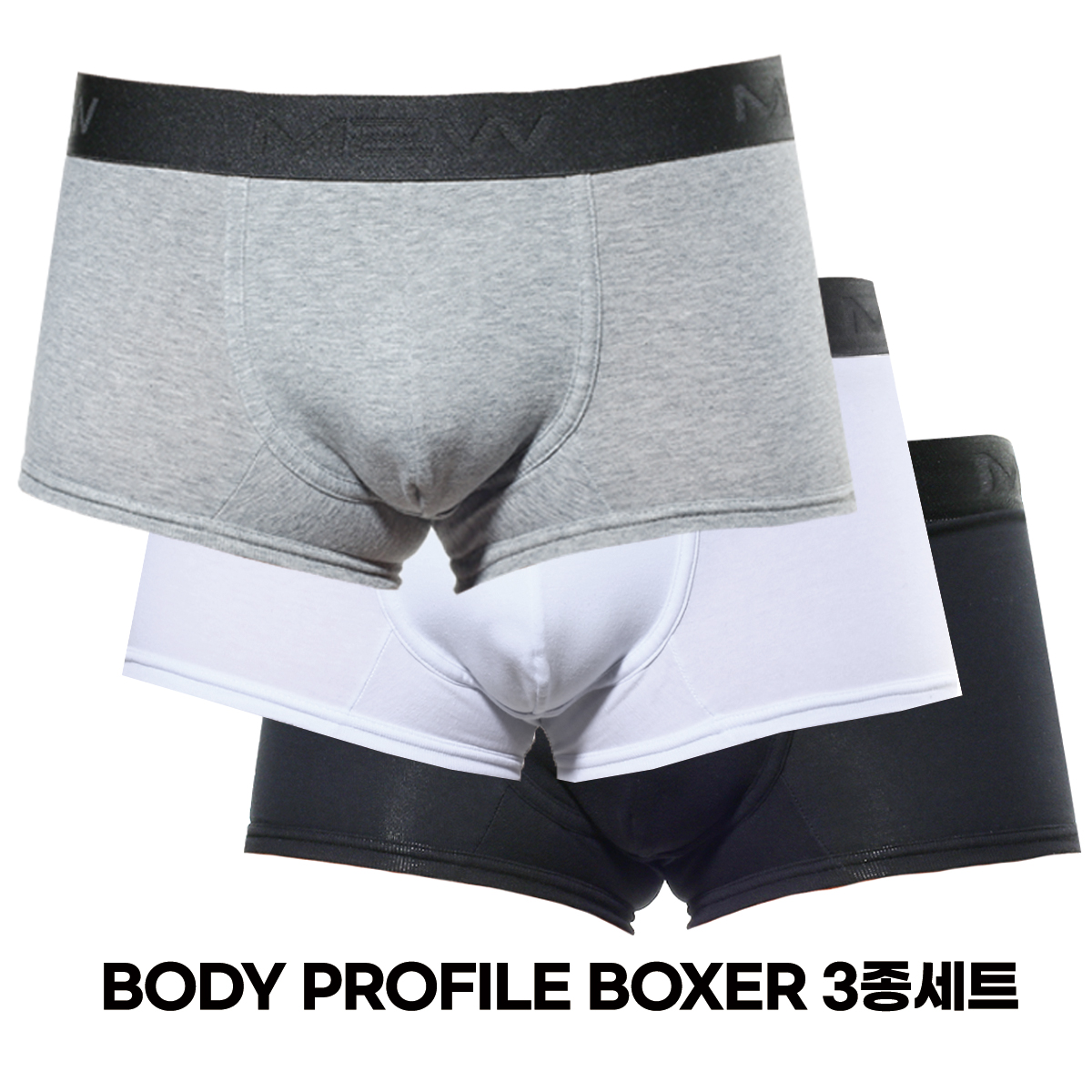 [M2W] BODY PROFILE BOXER 3PACK (1023-3PK)