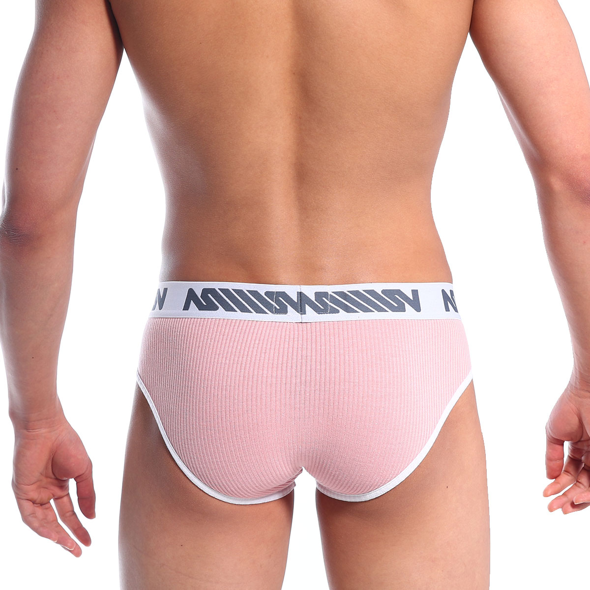 [M2W] Classic Ribbed Brief Marshmallow Pink (1103-01)