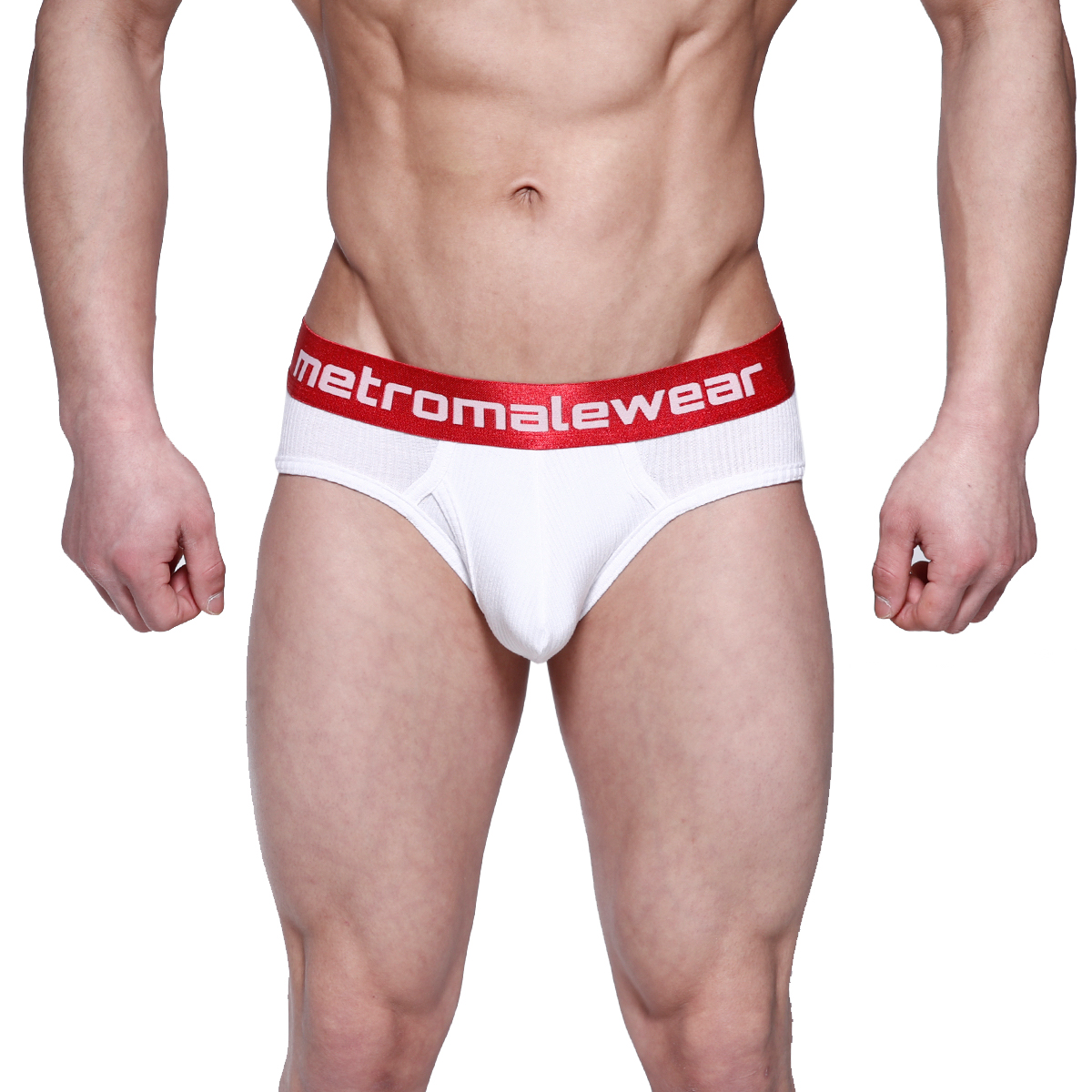 [M2W] Classic Ribbed Brief Red (1103-02)