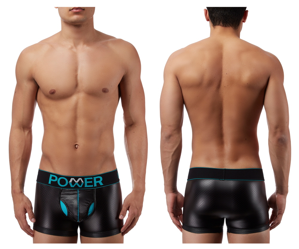 [Male Power] Lazer Mesh Mini Short Boxer Briefs Black (131233)