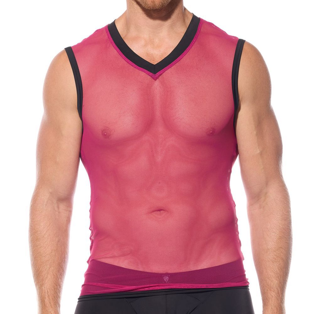 [GREGG] PLEEZ ME MUSCLE SHIRT PINK (210822)