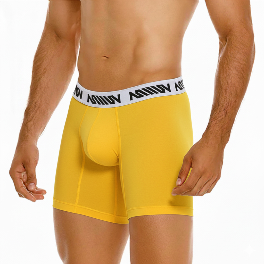 [M2W] Cotton Mid Boxer 10인치 Yellow (3023-15)