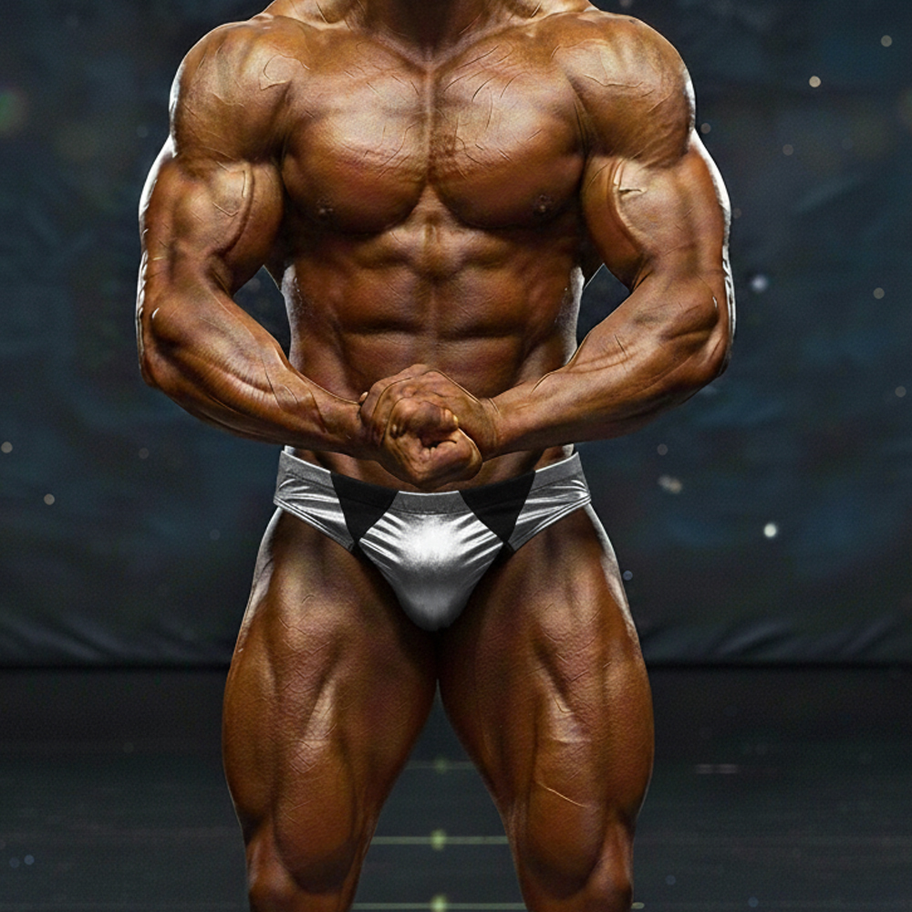 [MetroMuscleWear] Zeus Muscle Trunk Silver (4700-82)