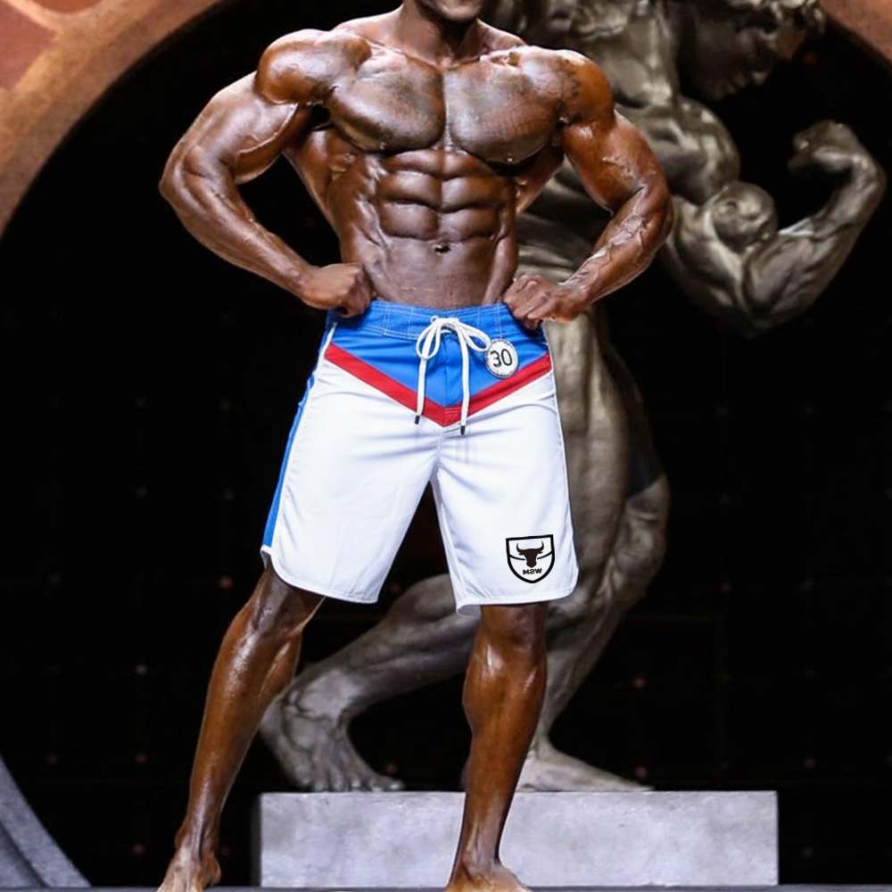 [MetroMuscleWear] IFBB Pro Mens Physique Board Short Typhoon (4717-01)