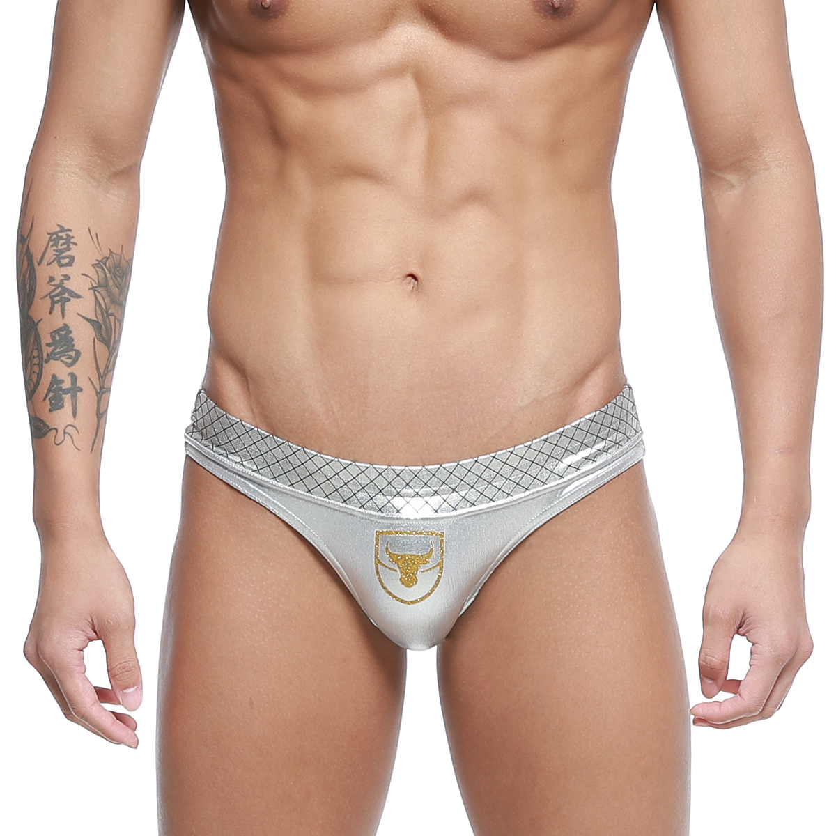 [MetroMuscleWear] Charles Competition Suit Silver (4974-37)