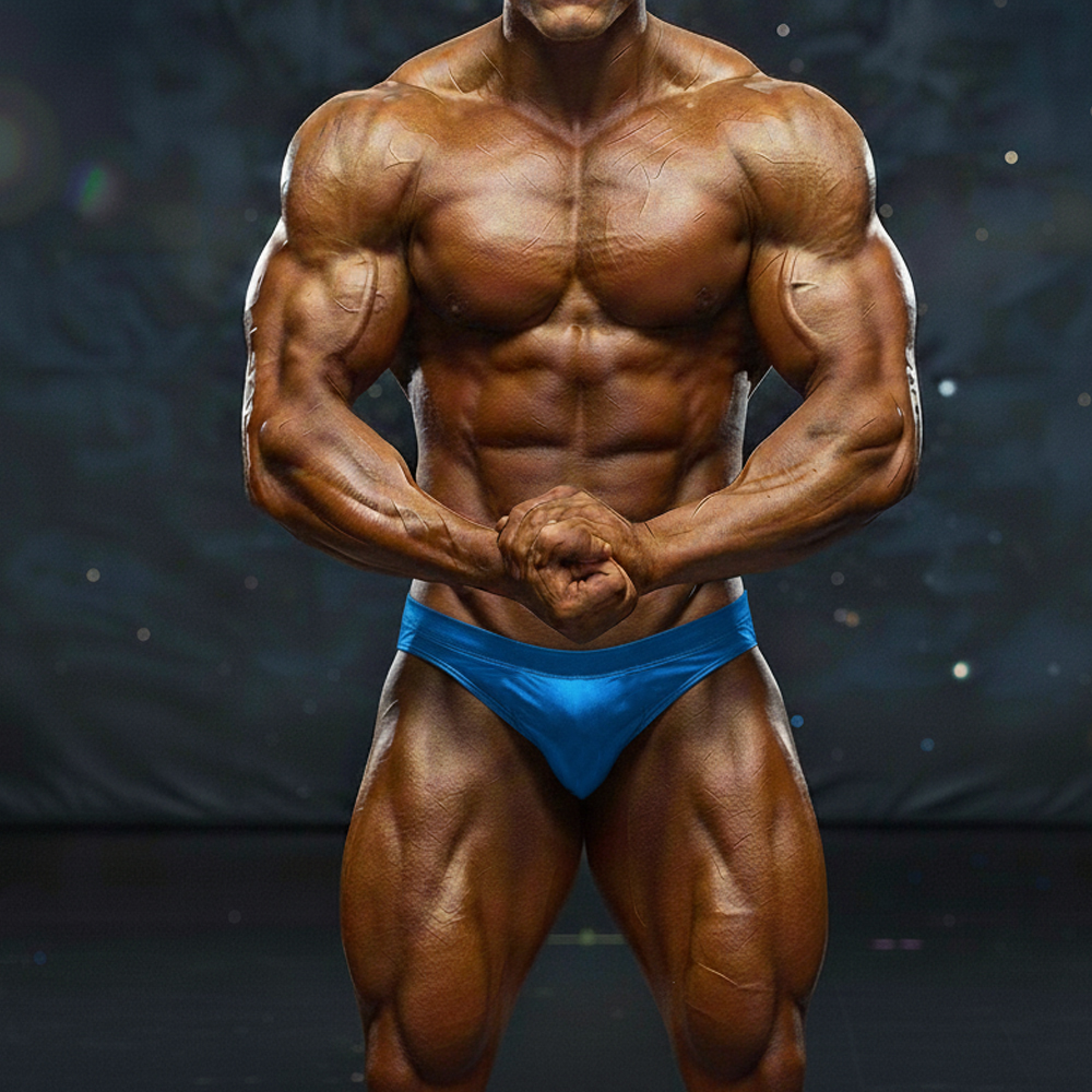 [MetroMuscleWear]&nbsp;Basic Competition Suit Blue (4974-78)