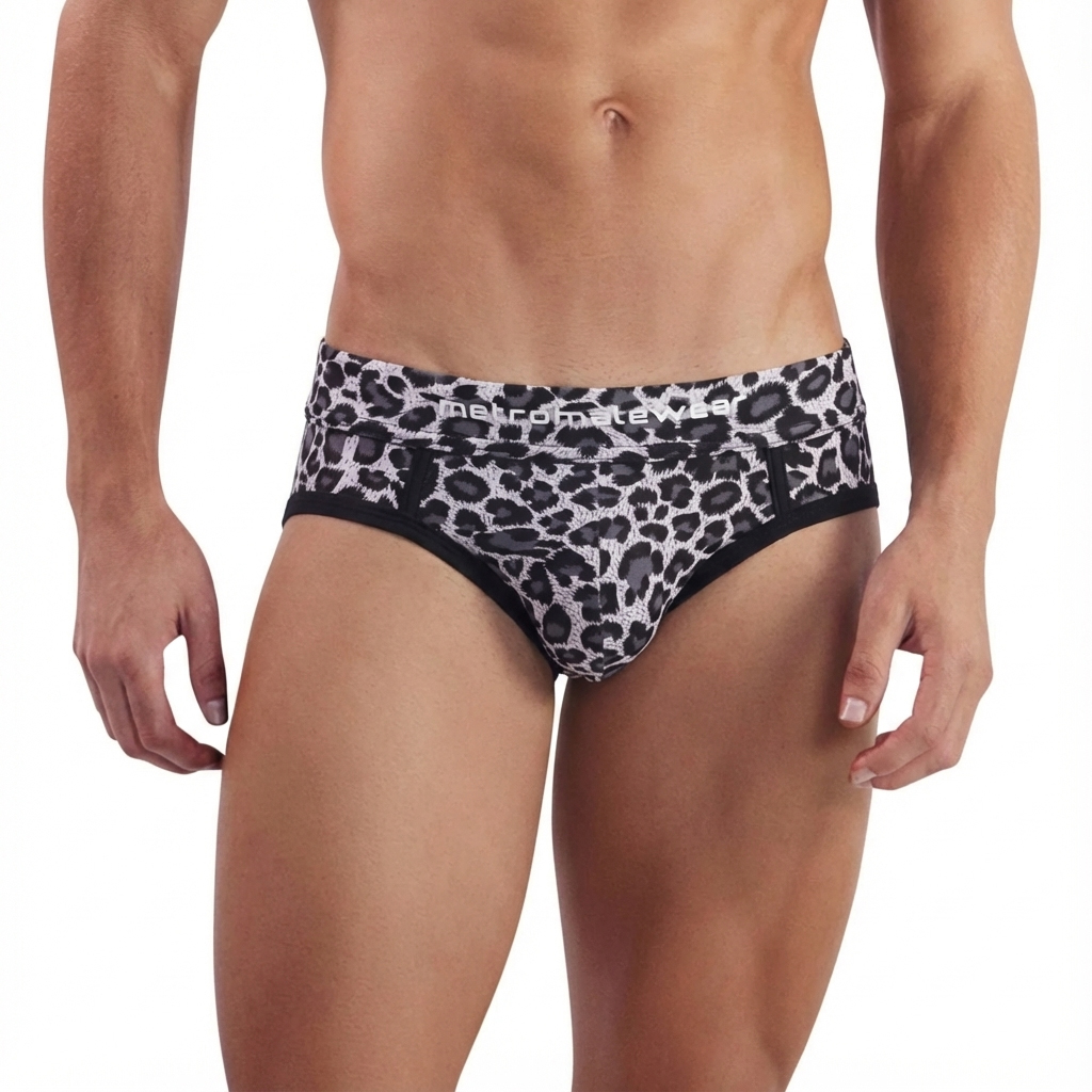 [M2W] Limited Edition Animal Brief Black (5203-66)