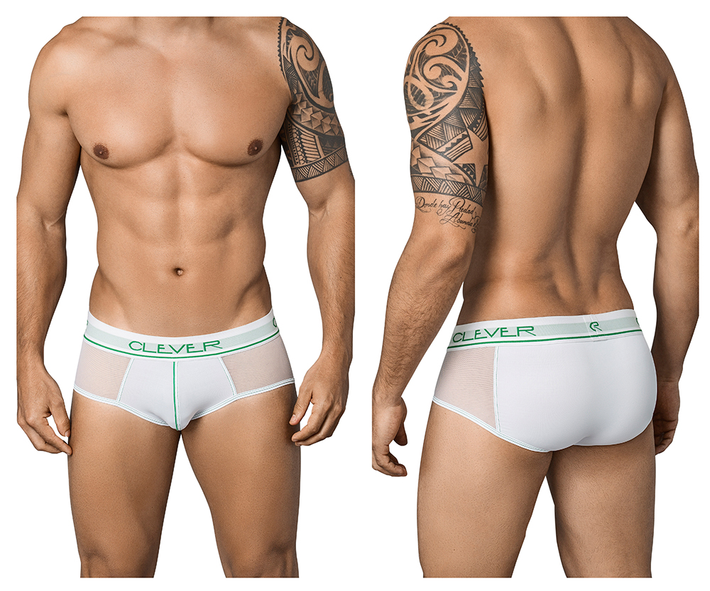 [CLEVER] Radical Piping Briefs White (5353)