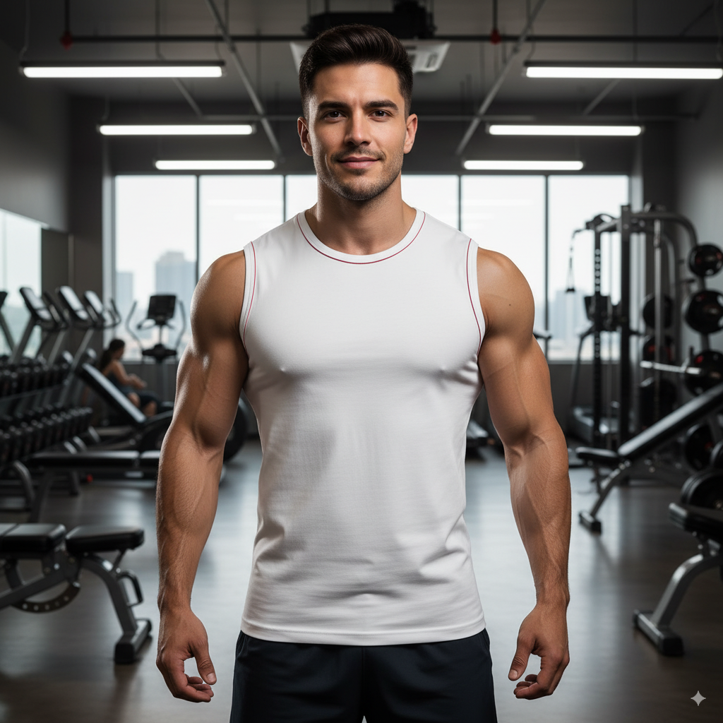 [JM] R.E.D Muscle Top (91919)