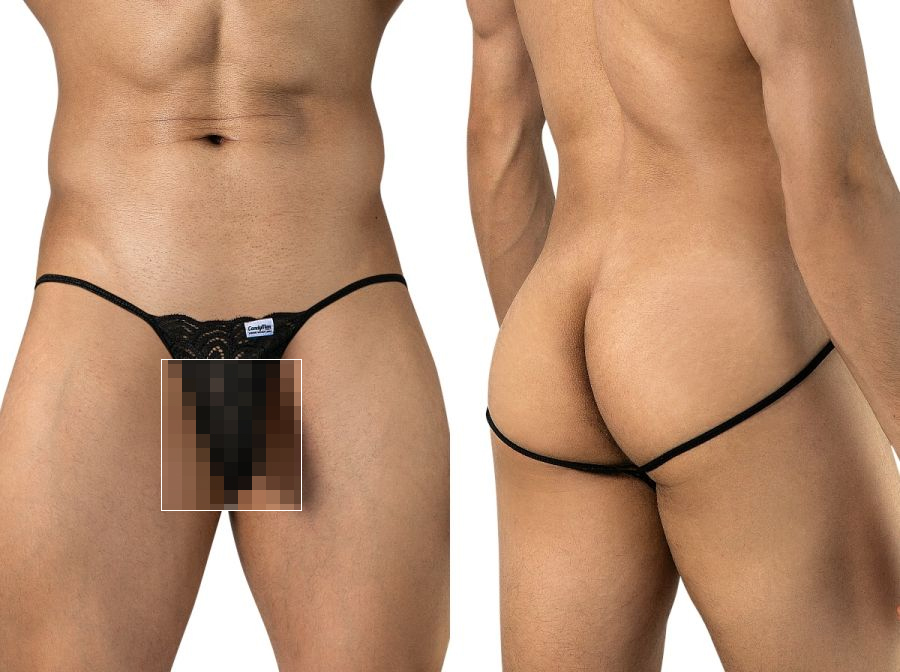 [Candyman] Lace Thongs Black (95000)