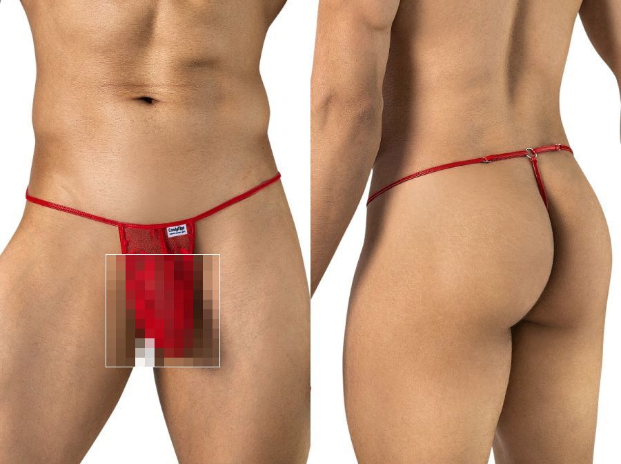 [Candyman] Lace Thongs Red (95007)