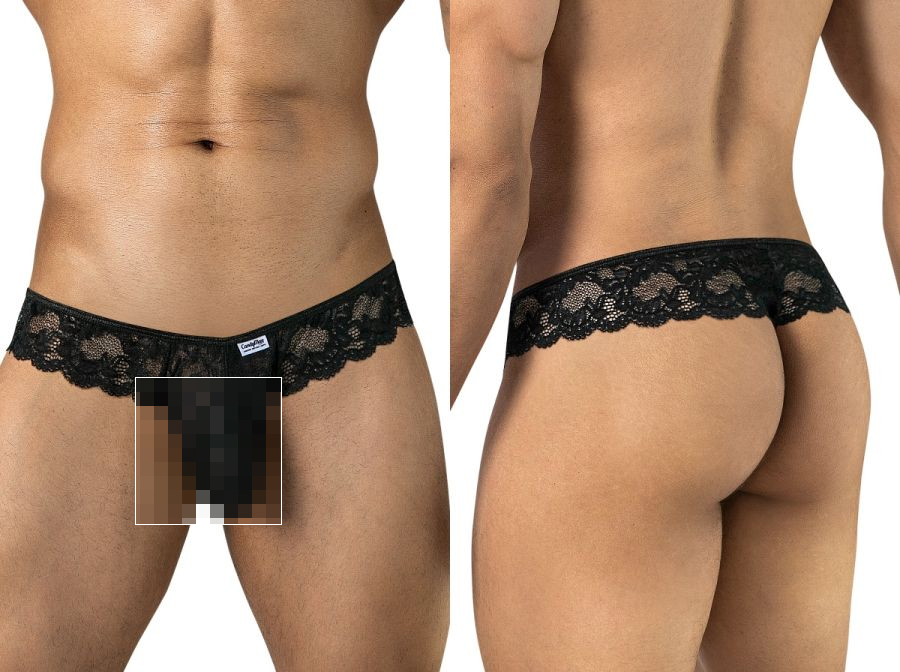 [Candyman] Lace Thongs Black (95019)