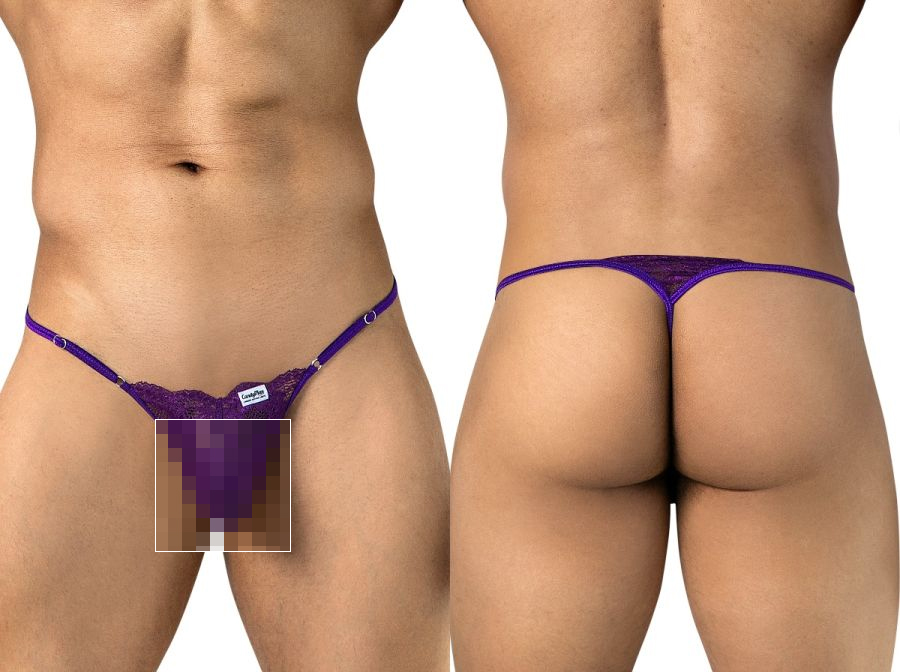 [Candyman] Lace Thongs Purple (95020)