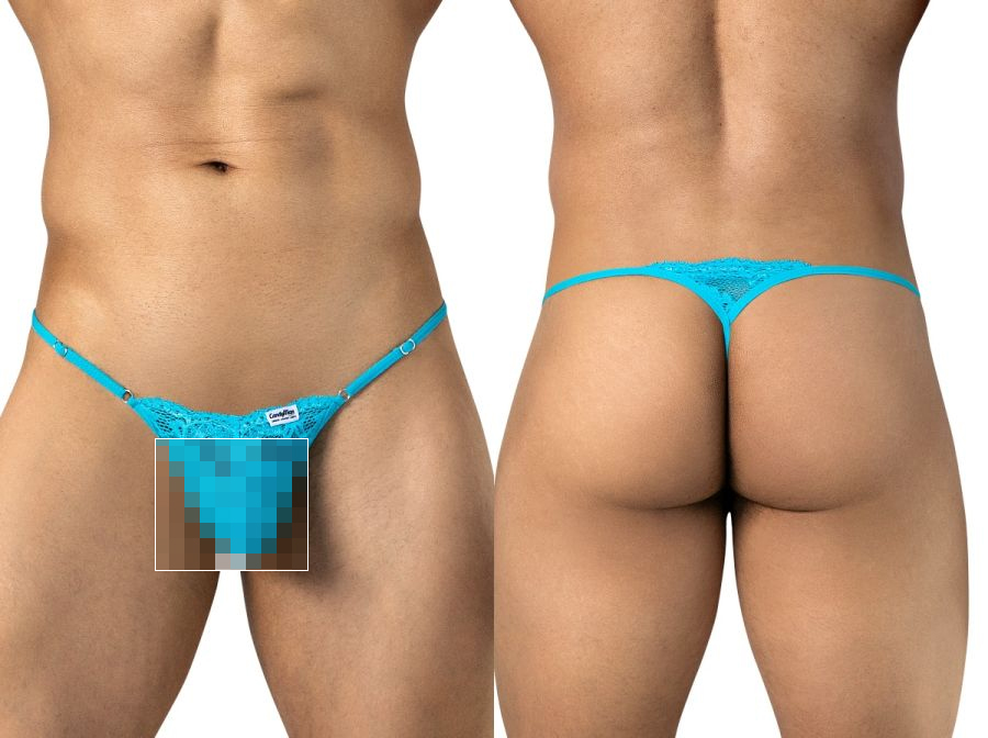 [Candyman] Lace Thongs Turquoise (95020)