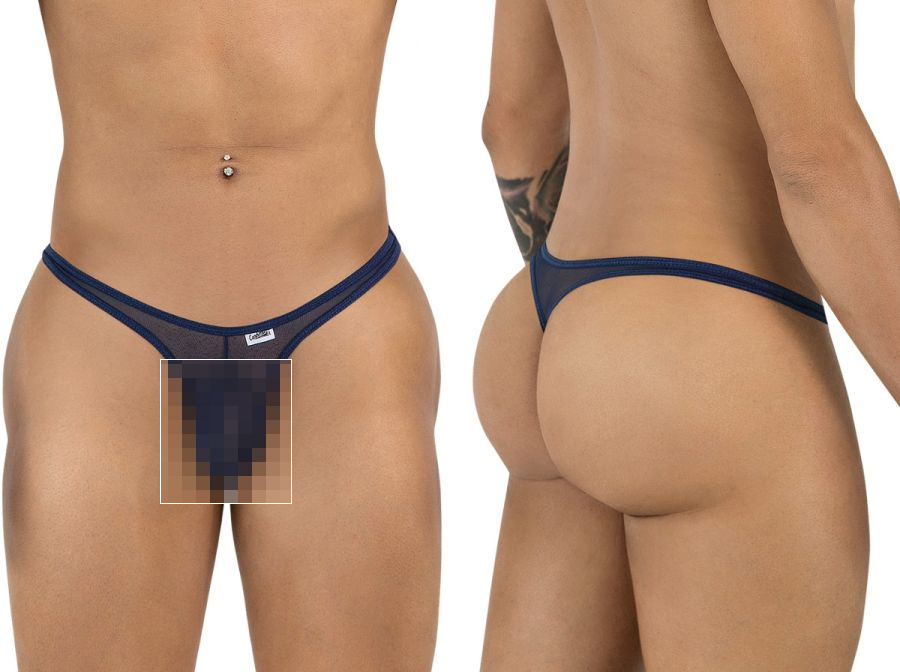 [Candyman] Thongs Navy Mesh (99954)