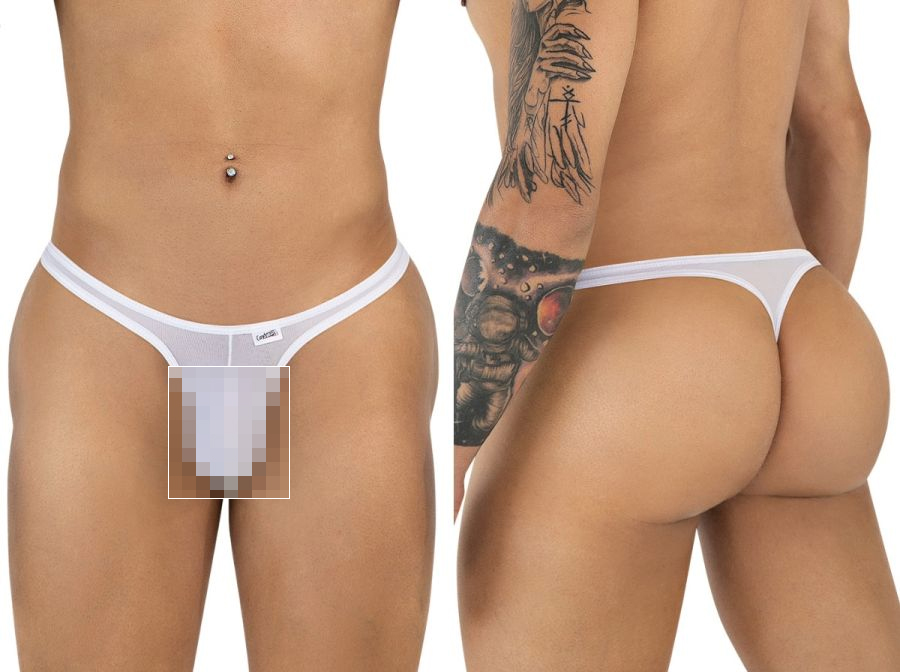 [Candyman] Thongs White Mesh (99954)