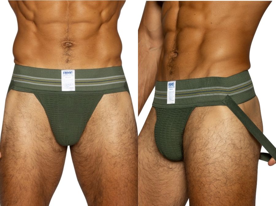 [BIKE] Original number 10 Jockstrap Olive (BAS306)