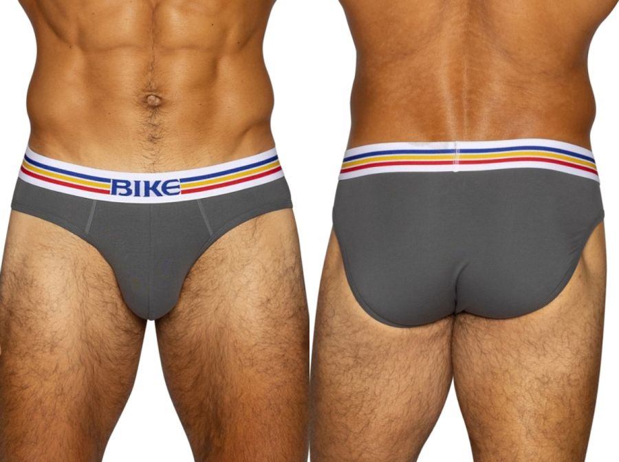 [BIKE] Stretch Cotton Brief Charcoal (BAS327)