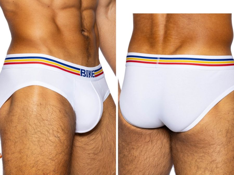 [BIKE] Stretch Cotton Brief White (BAS327)