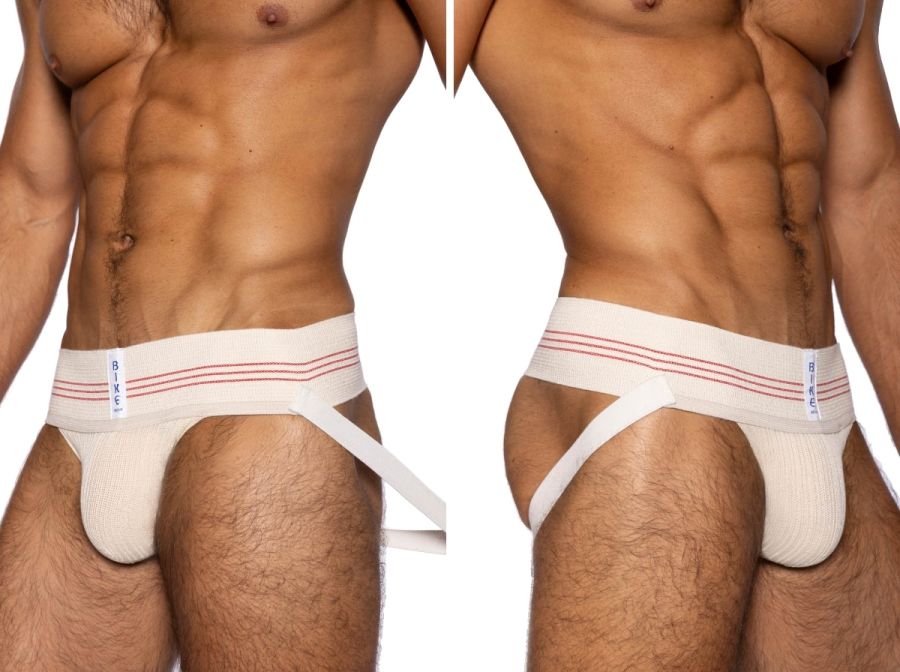 [BIKE] 1980s Vintage Jockstrap Vintage Cream (BAS333)