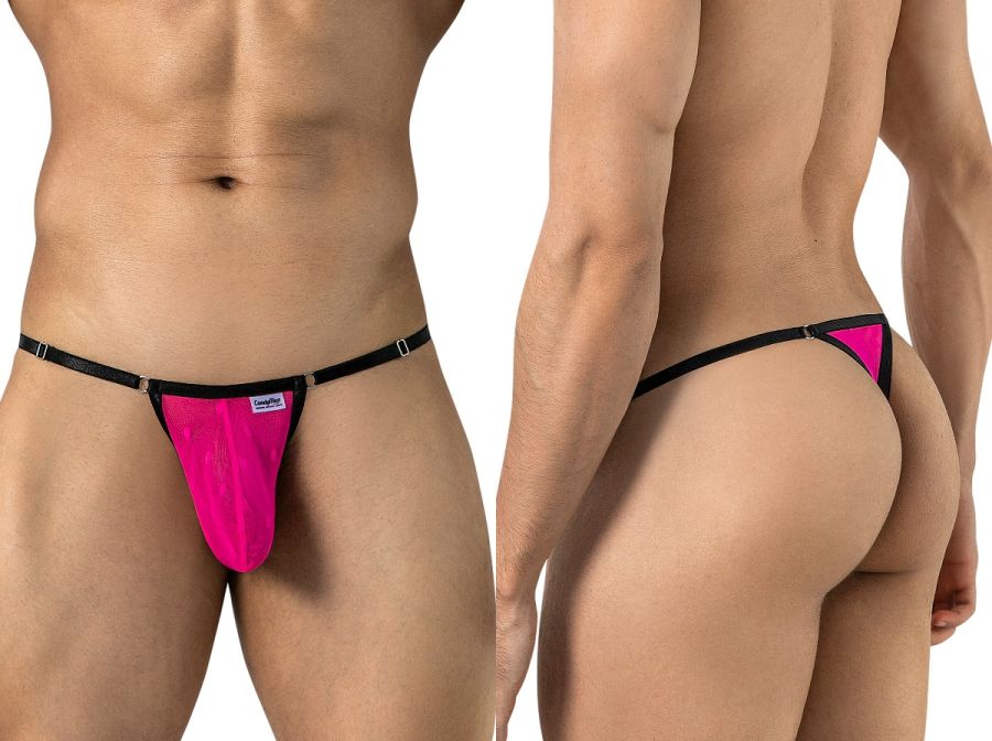 [Candyman] Lace Thongs Hot Pink (95013)