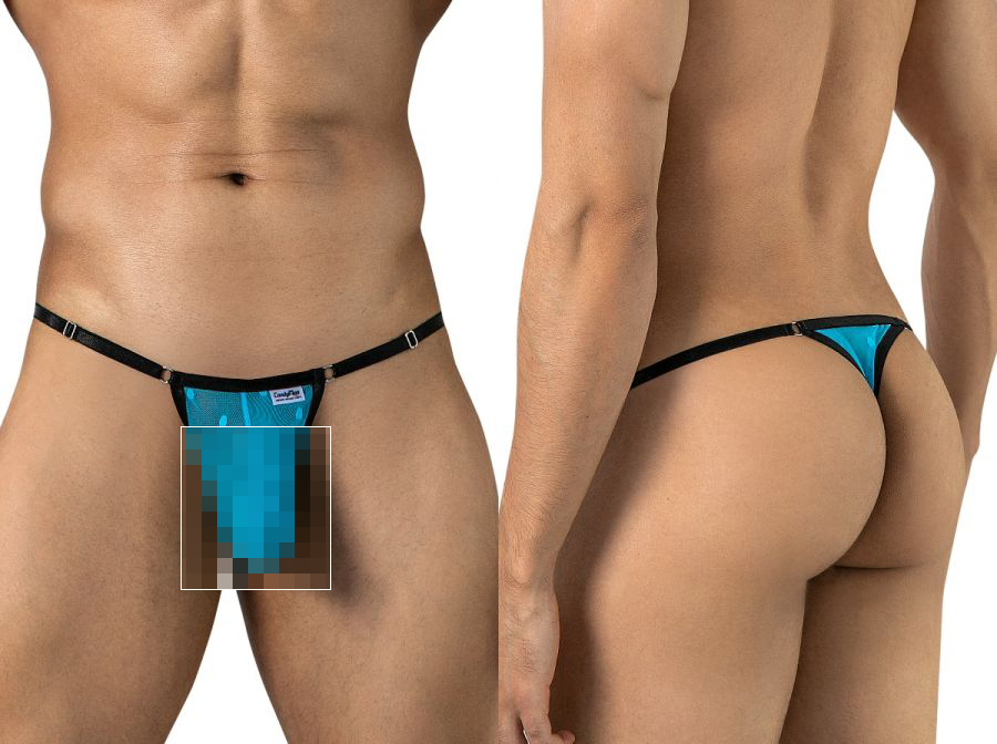 [Candyman] Lace Thongs Turquoise (95013)