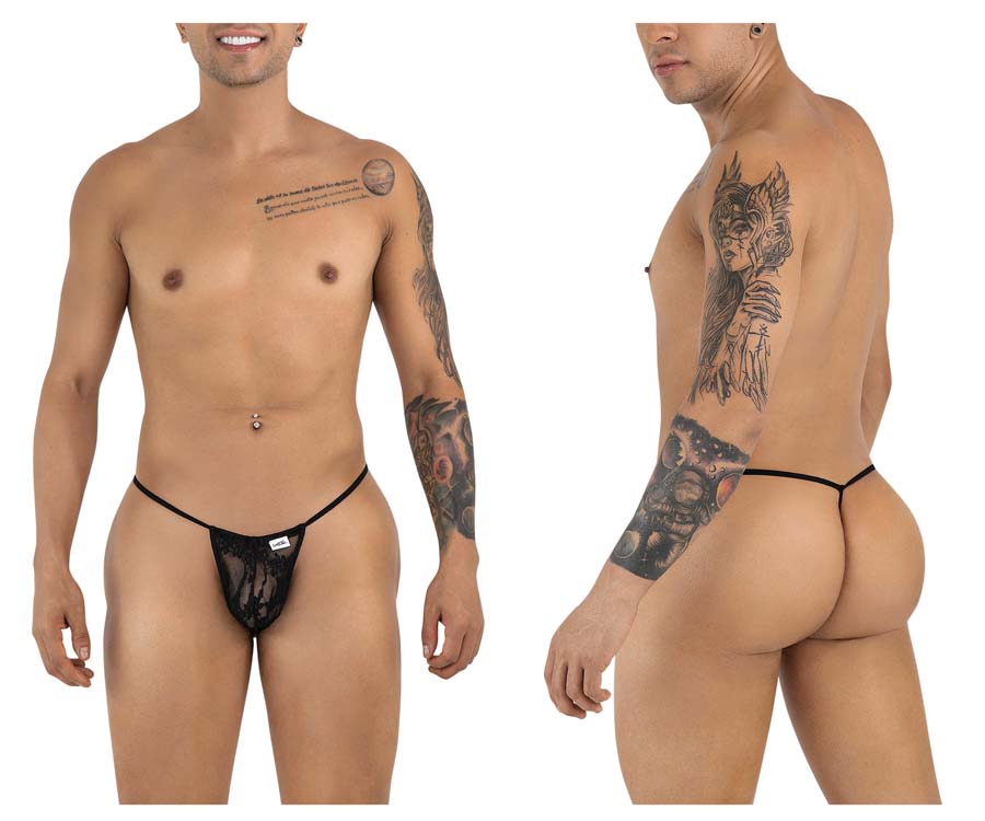 [Candyman] G-String Black Lace (9586)