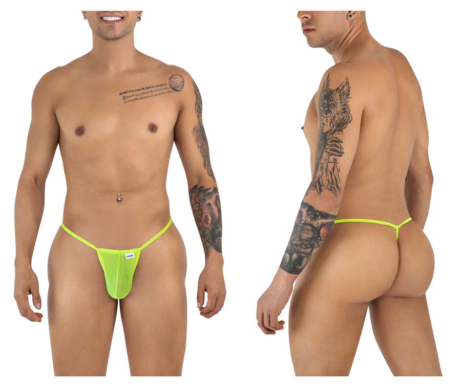 [Candyman] G-String Hot Green Mesh (9586))