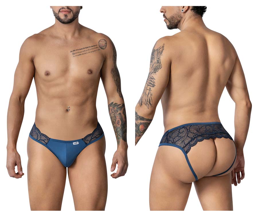[Candyman] Lace Jockstrap Navy (99312)
