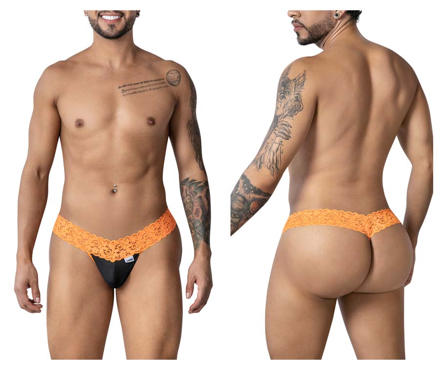 [Candyman] Lace Thongs Orange (99370)