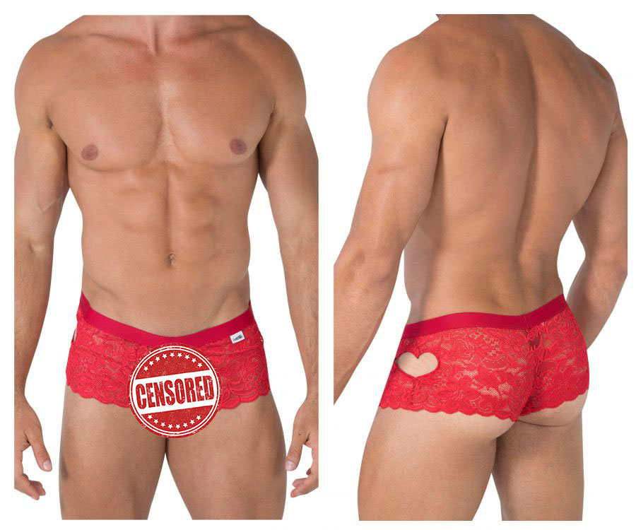 [CandyMan] Heart Lace Trunks Red (99491)