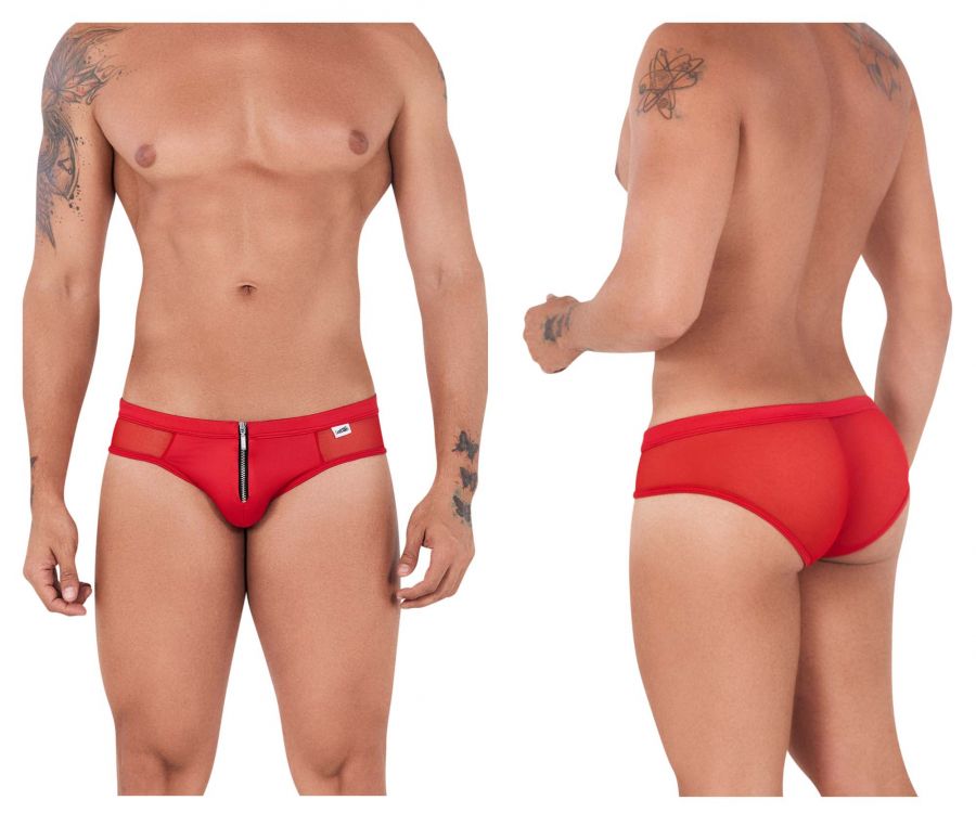 [CandyMan] Zipper-Mesh Bikini Red (99500)