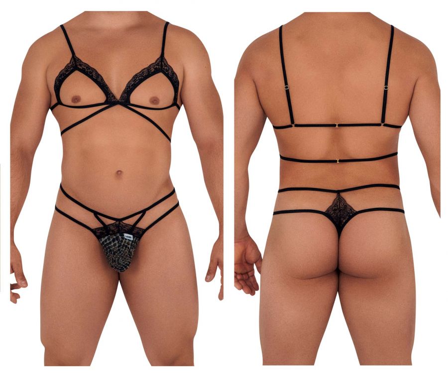 [CandyMan] Harness Thong Outfit Snake (99610)