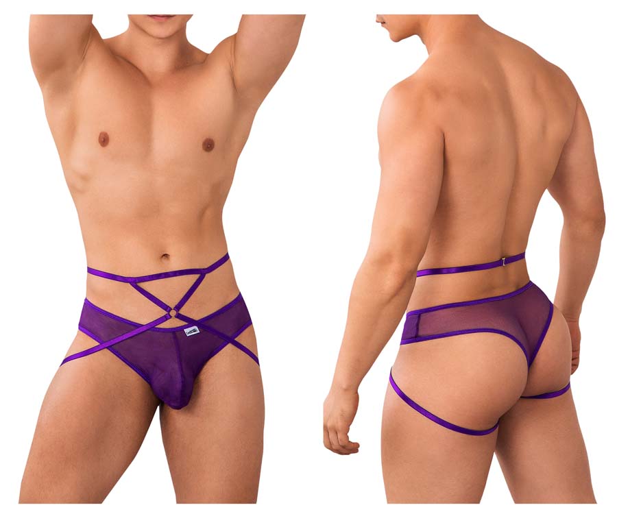 [CandyMan] Mesh Thongs Purple (99640)