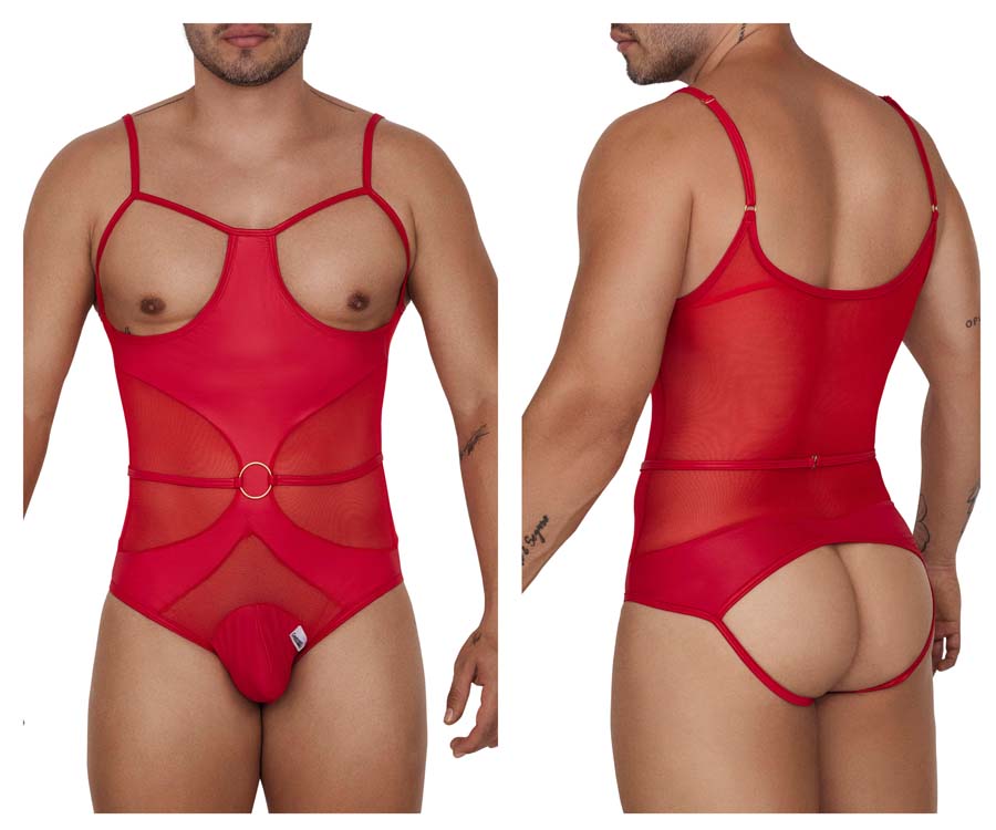 [CandyMan] Harness Bodysuit Red (99670)