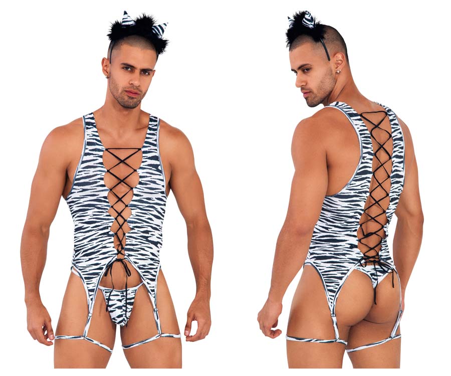[Candyman] Safari Bodysuit Zebra (99734)