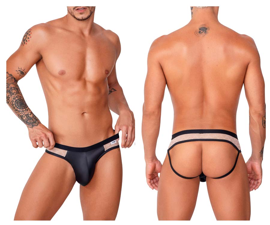 [Candyman] Lace Jockstrap Nude-Black (99763)