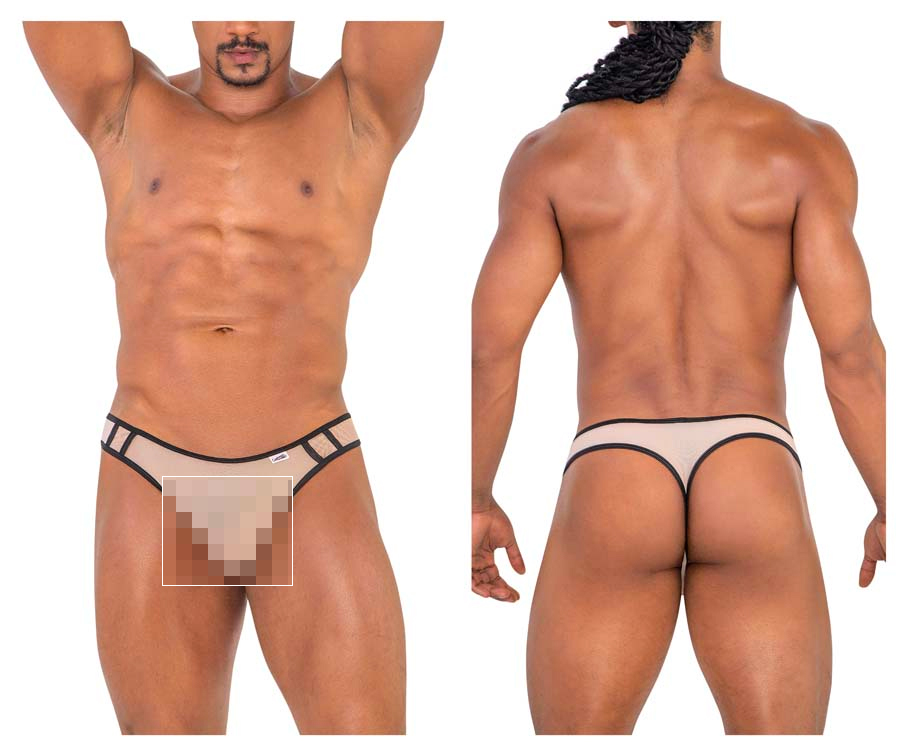 [Candyman] Sports Mesh Thongs Beige (99767)