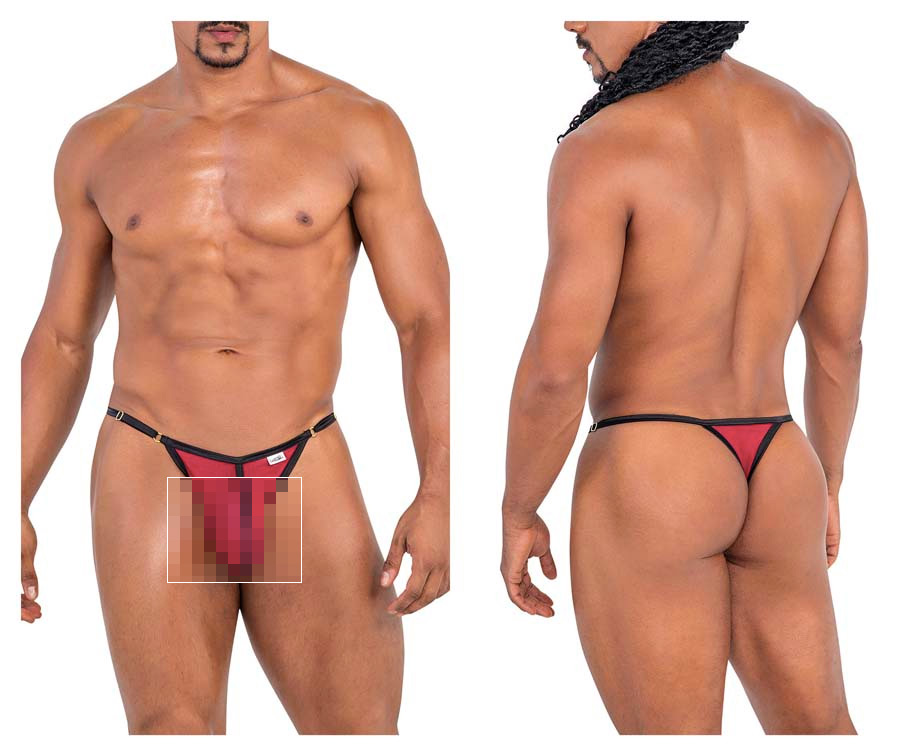 [Candyman] Mesh Thongs Burgundy (99776)