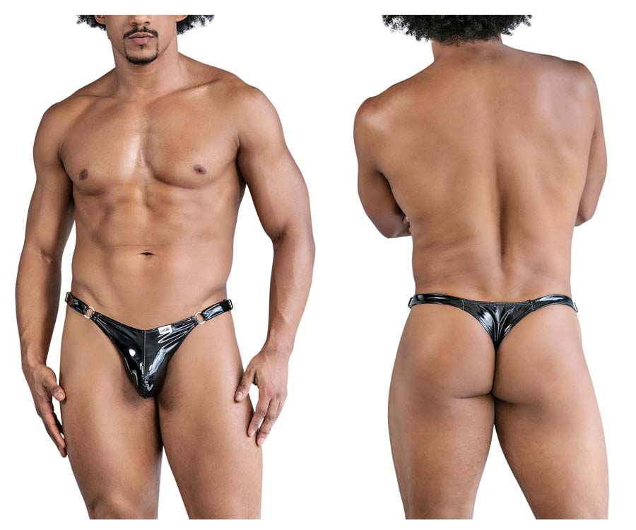 [Candyman] Dom Thongs Gloss Black (99819)