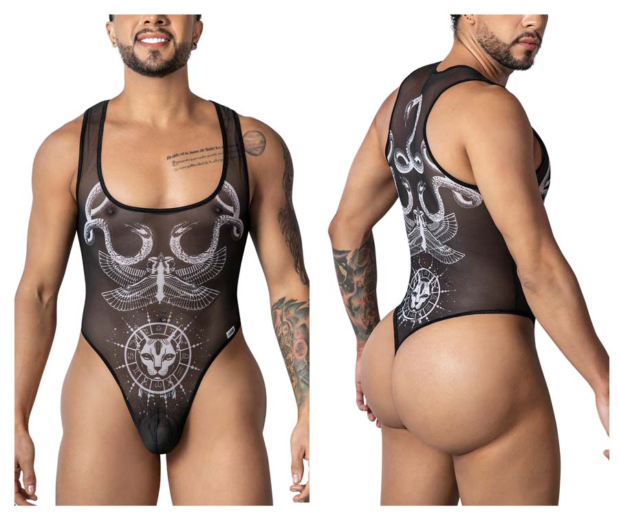 [Candyman] Egyptian Bodysuit Black-White (99869)