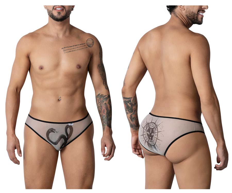 [Candyman] Egyptian Briefs Nude-Black (99871)