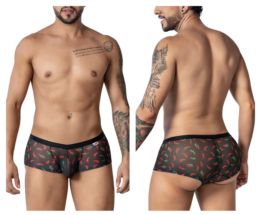 [Candyman] Chili pepper Trunks Black Print (99873)
