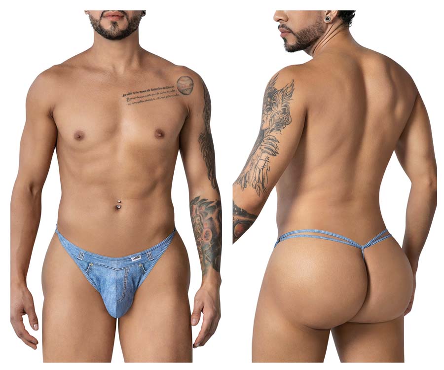 [Candyman] Cowboy Thongs Denim Blue (99899)