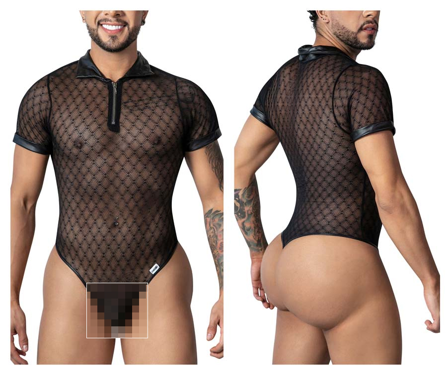 [Candyman] Geometric Mesh Bodysuit (99902)