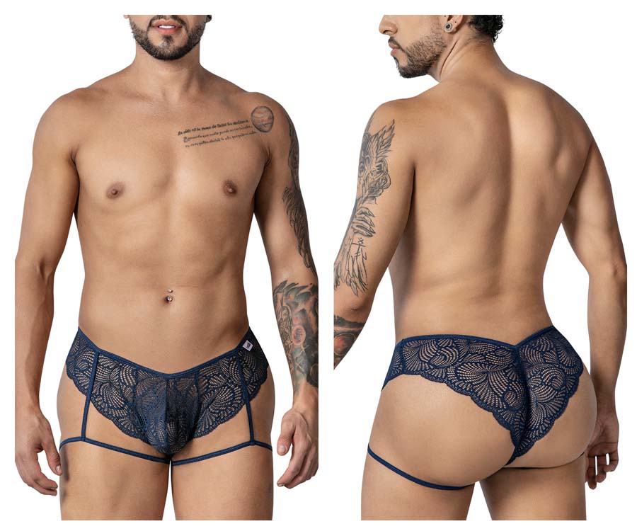 [Candyman] Garter Lace Briefs Navy (99905)