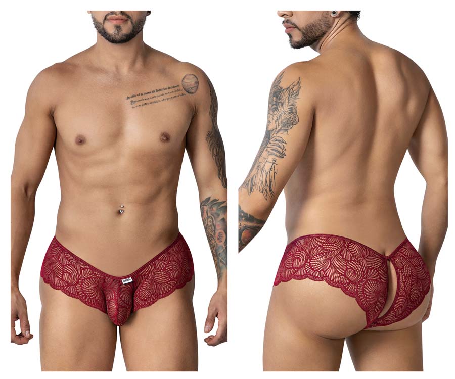 [Candyman] Lace Trunks Burgundy (99907)